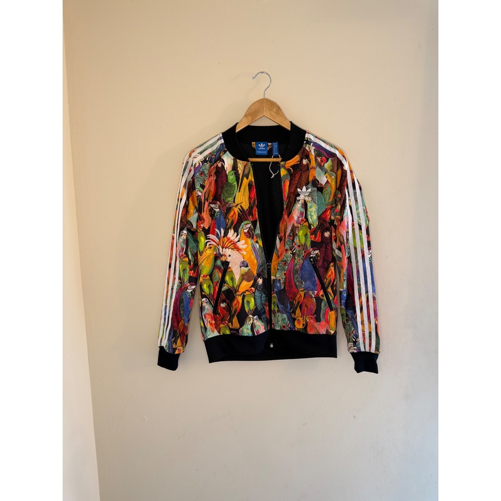 Adidas Originals Farm Company Tropical Parrot Bird Print Track Jacket Small - Picture 4 of 12
